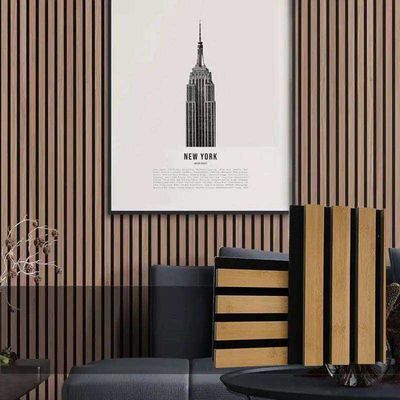 Cancelación de ruido de madera natural Tabla de sonido Paneles acústicos Instalación rápida para el estilo