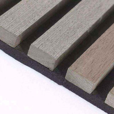 Cancelación de ruido de madera natural Tabla de sonido Paneles acústicos Instalación rápida para el estilo