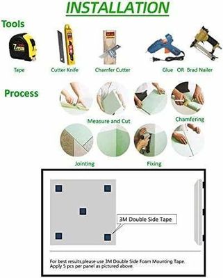 Panel acústico de fibra de poliéster de fieltro y color personalizado para absorción de sonido