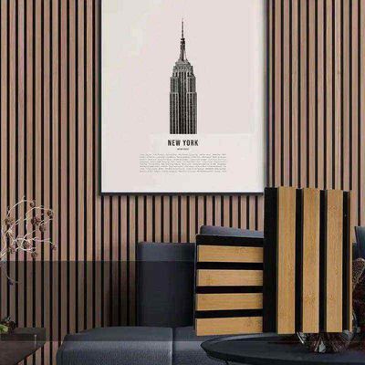 Diseño moderno de absorción de sonido altamente eficaz paneles de pared insonorizados de madera compuesta
