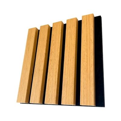 Reduce el ruido con la fibra de poliéster moderna aislamiento contra incendios techo absorbente de sonido barras de madera paneles acústicos de pared