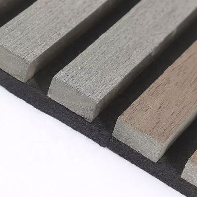 Tablas de paneles de pared de flauta insonorizadas con acabado de madera y reducción de ruido
