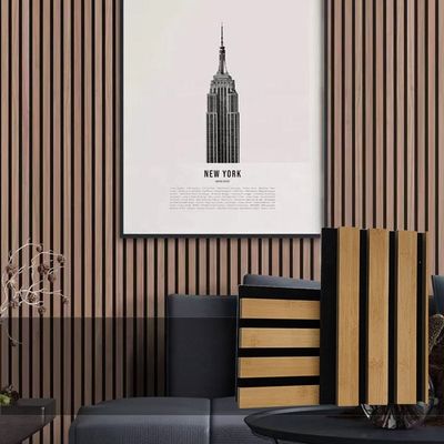Panel de aislamiento acústico de madera de fibra de poliéster para aislamiento acústico de edificios