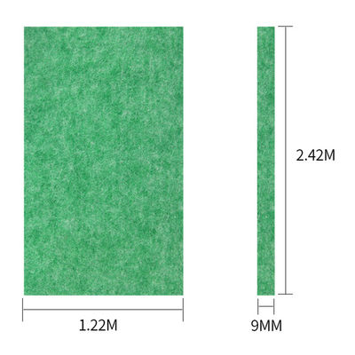 Tabla de absorción de sonido de tela de poliéster de 25 mm para panel de pared acústico