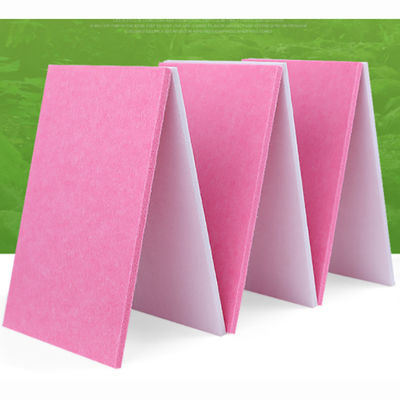 Tabla de absorción de sonido de tela de poliéster de 25 mm para panel de pared acústico