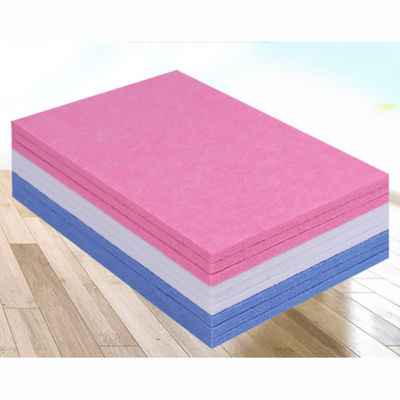 Tabla de absorción de sonido de tela de poliéster de 25 mm para panel de pared acústico