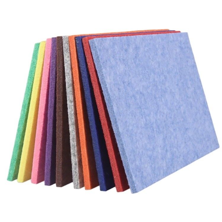 Tabla de absorción de sonido de tela de poliéster de 25 mm para panel de pared acústico
